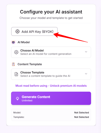 OpenRouter API Key Copy Screenshot